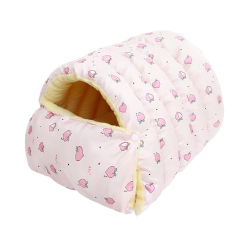 Baoblaze Katzenbett, Haustierbett, Schlafsack, warm, bequem, abnehmbar, waschbar, geschlossenes Katzenhaus, Katzennest für Heimtierbedarf, Katzen, Hunde, Peach S von Baoblaze