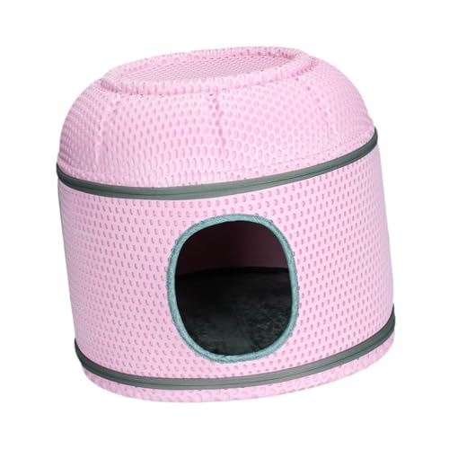 Baoblaze Katzenbett für Hauskatzen, Katzenhaus, Katzenversteck, gemütlich, Eigentumswohnung, Snooze, Komfort, Haustier-Katzennest, Höhle zum, Rosa von Baoblaze