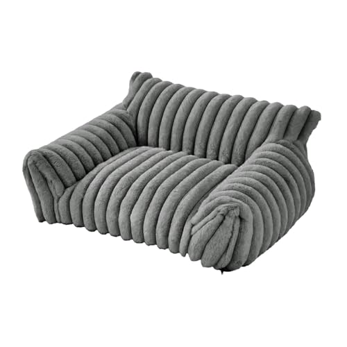 Baoblaze Katzencouchbett, Hundebett, weich, bequem, modisch, rutschfeste Unterseite, tragbare Katzenbetten für Hauskatzen, Katzensofa für Kätzchen, Katzen, Grau von Baoblaze