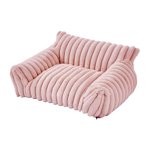 Baoblaze Katzencouchbett, Hundebett, weich, bequem, modisch, rutschfeste Unterseite, tragbare Katzenbetten für Hauskatzen, Katzensofa für Kätzchen, Katzen, Rosa von Baoblaze