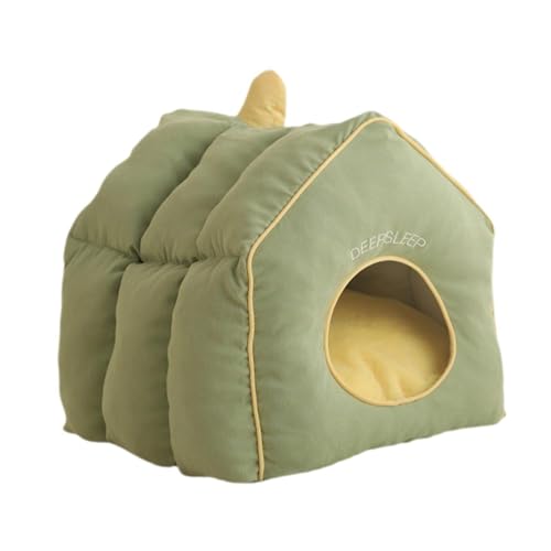 Baoblaze Katzenhaus, Winterkatzenbett, Hundehütte, rutschfeste Unterseite, weich, abnehmbar, Welpennest, Schlafbett, Höhlennest für Katzen, kleine Haustiere, L von Baoblaze