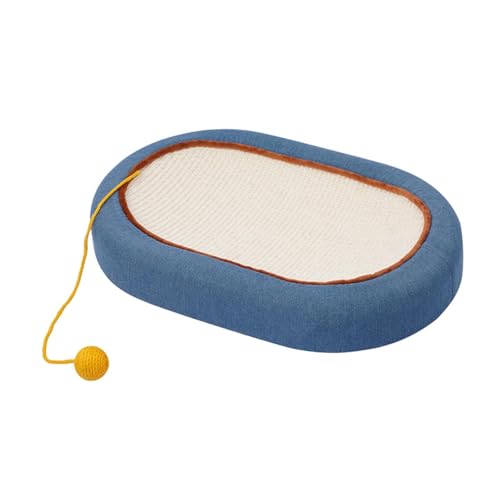 Baoblaze Katzenkratzbrett, Katzenbett, oval, interaktives Spiel, Schleifklaue mit Ball, Katzenkratzpad, Katzenlounge für Haustier, Kätzchen, Katze von Baoblaze