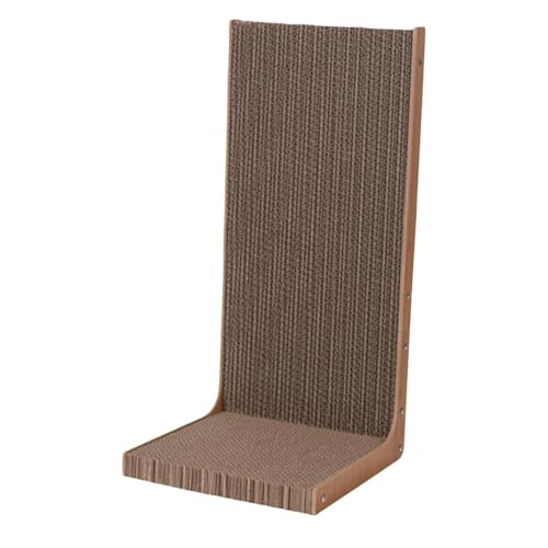 Baoblaze Katzenkratzkarton, Katzenkratzbrett, L-Form, Wellpappe, Katzenkratzpad zum Schutz von Wänden und Sofas, 50 cm x 25 cm x 23.5 cm von Baoblaze