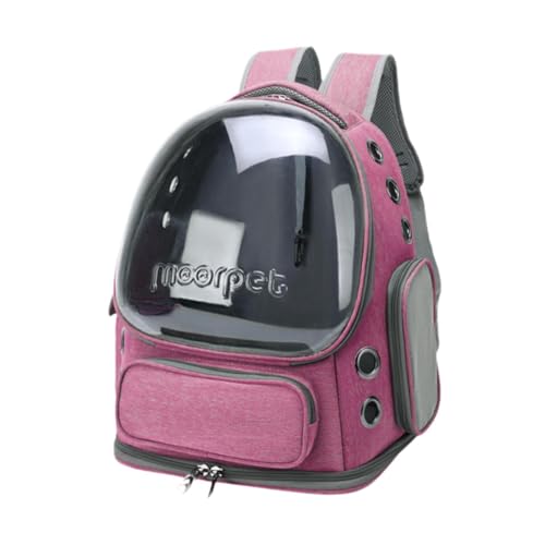 Baoblaze Katzentrage-Rucksack, Haustier-Rucksack, Bequeme Katzen-Raumkapsel-Tasche für Reisen, Outdoor-Aktivitäten, Spaziergänge, Rosa von Baoblaze