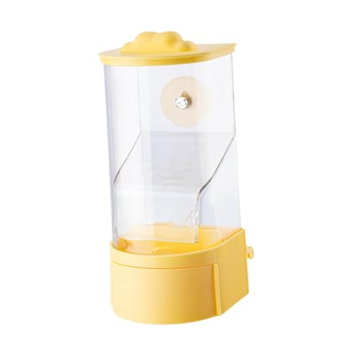 Baoblaze Kein Mess Vogel -Käfig -Feeder Hanging Feeding Station Clear Leckdoach Anti Spritzpapagei Futtermittel -Lebensmittelbehälter für Kanarische Finch, Gelb von Baoblaze