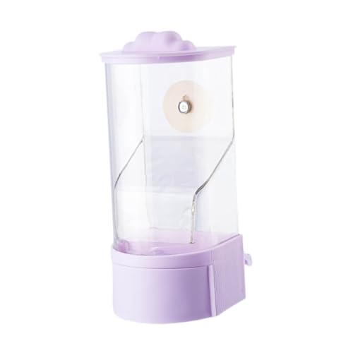 Baoblaze Kein Mess Vogel -Käfig -Feeder Hanging Feeding Station Clear Leckdoach Anti Spritzpapagei Futtermittel -Lebensmittelbehälter für Kanarische Finch, Lila von Baoblaze