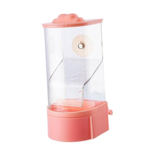 Baoblaze Kein Mess Vogel -Käfig -Feeder Hanging Feeding Station Clear Leckdoach Anti Spritzpapagei Futtermittel -Lebensmittelbehälter für Kanarische Finch, Rosa von Baoblaze