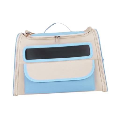 Baoblaze Pet Carrier -Handtasche mit verstellbarem Schultergurt tragbarer Haustierträger, der Tasche für Kätzchen Doggy Welpentransport transportiert, Blau von Baoblaze