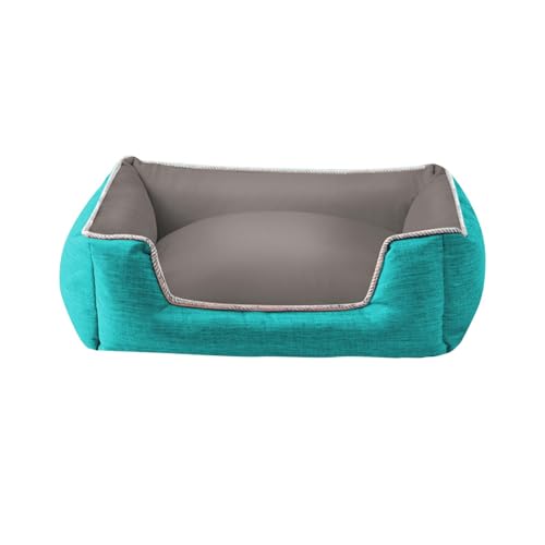 Baoblaze Pet House Hundebett für den Innenbereich, Abnehmbarer Bezug, Hand- und maschinenwaschbar, Welpensofa, Katzenbett für Zwinger, Schlafen, Zuhause, XL Blau von Baoblaze