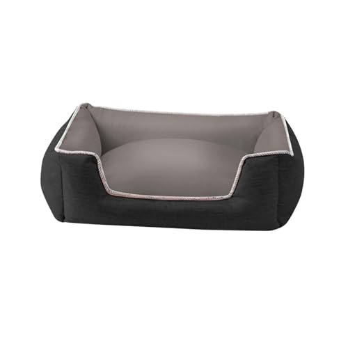 Baoblaze Pet House Hundebett für den Innenbereich, Abnehmbarer Bezug, Hand- und maschinenwaschbar, Welpensofa, Katzenbett für Zwinger, Schlafen, Zuhause, XL Schwarz von Baoblaze