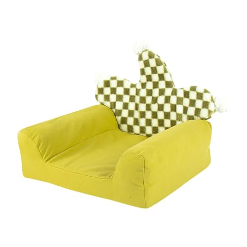 Baoblaze Puppy Houses Haustier-Couchbett, atmungsaktiv, langlebig, weich, zum Schlafen, Welpenbett, Kissenbett, Kitty-Couchbett, Katzenschlafsofa, Katzensofa von Baoblaze