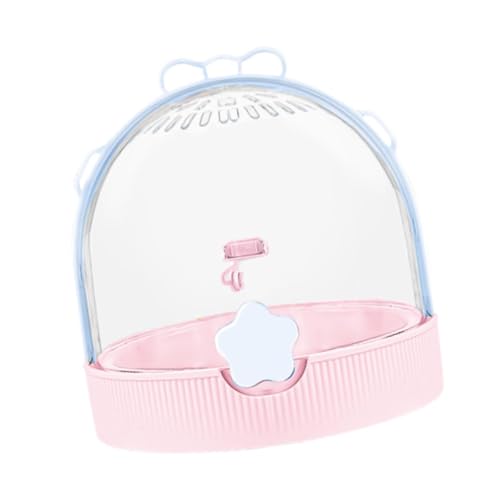 Baoblaze Small Animal Carrier Papageien -Carrier Tragbarer Lebensraum ausgehender Käfig Hamsterträger tragbar für Eichhörnchen -Ratten Frettchen, Rosa von Baoblaze