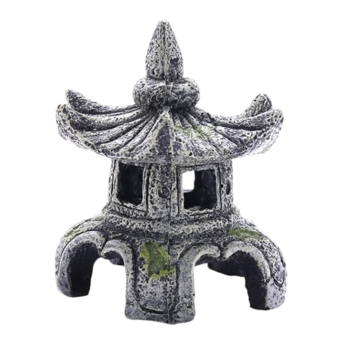 Baoblaze Stein Lampe Aquarium Ornament Reptilien Lebensraum Dekoration Shelter Statue Haustier Zubehör für Haushalt Shop Wohnzimmer von Baoblaze