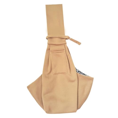 Baoblaze Tragetasche für Haustiere, weiche Tasche, Kätzchen, Kaninchen, Handtasche aus Polyester, für Hunde und Katzen, Umhängetasche für Park, Reisen, Hellbraun von Baoblaze