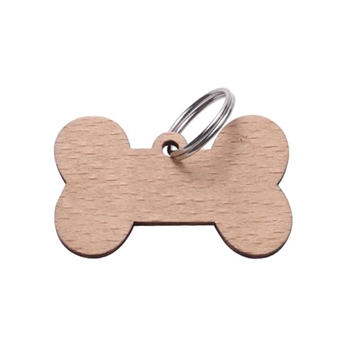 Baoblaze Unvollendete Hundemarke, personalisierte Haustiermarke, Bastel-Telefonnummer, Heimtierbedarf, Scheiben, Geschenkanhänger, Halskettenanhänger, Knochen 4x2,5x0,2cm von Baoblaze