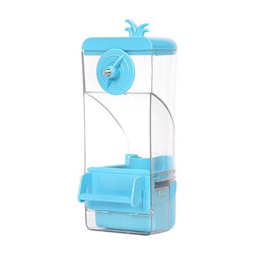 Baoblaze Vogelfutterhäuschtier -Papagei -Futtermittel -Feeder Anti Spritzhänge Fütterungsstation Käfigzubehör für Säuberungen kleine und mittlere Vögel, Blau von Baoblaze