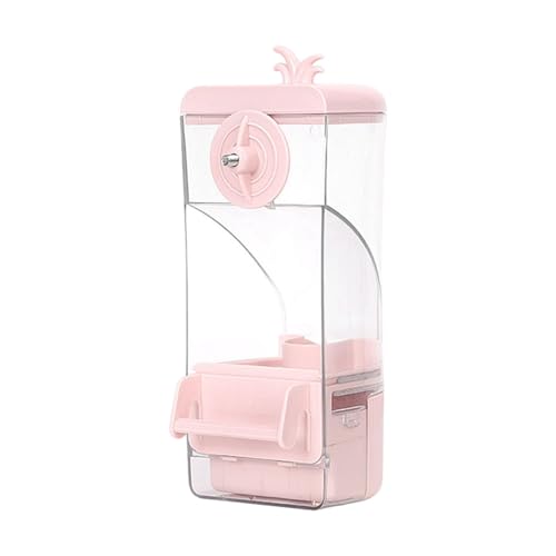 Baoblaze Vogelfutterhäuschtier -Papagei -Futtermittel -Feeder Anti Spritzhänge Fütterungsstation Käfigzubehör für Säuberungen kleine und mittlere Vögel, Rosa von Baoblaze