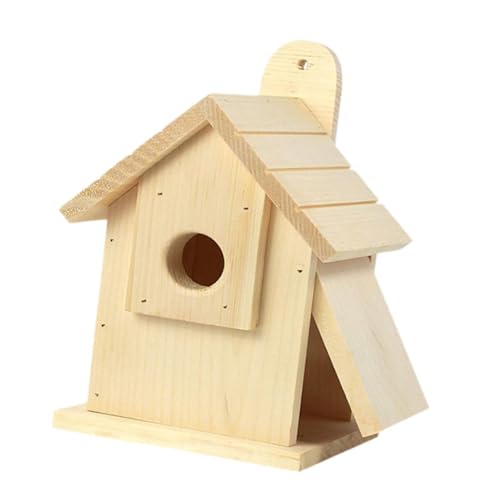 Baoblaze Vogelhaus-Dekoration, DIY-Vogelkäfig, unvollendetes Vogelhaus, Haus für kleine Vögel, Vogelbeobachtung von Baoblaze