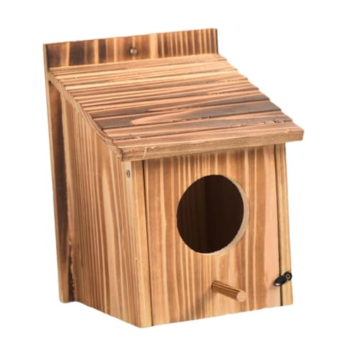 Baoblaze Vogelhaus für draußen, Bluebird-Haus, Vogelhäuschen, Vogelhäuschen aus Holz, hängendes Vogelhaus für Vogelbeobachtung, Garten von Baoblaze