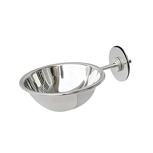 Baoblaze Vogelkäfig-Futternapf, Papageienfutter, Wassernäpfe, Vogelfutterspender, Multifunktions-Edelstahl-Garten, Abnehmbarer Vogel-Edelstahl-Futterspender, Durchmesser 11cm von Baoblaze