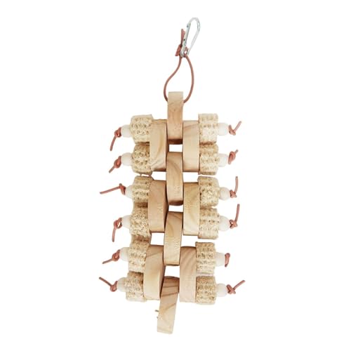 Baoblaze Vogelspielzeug zum Aufhängen, Spielzeug, Geschenke, handgefertigt, Vögel, Reißspielzeug, Vogel-Kauspielzeug, Papageienkäfig, beißspielzeug für, Holz von Baoblaze