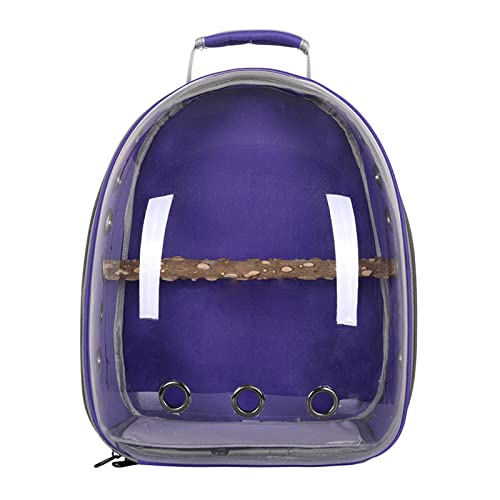 Baoblaze Vogeltragetasche Papageienkäfig Haustier Rucksack Oxford Tuch Sichtfenster für kleine mittelgroße Vögel - Violett von Baoblaze