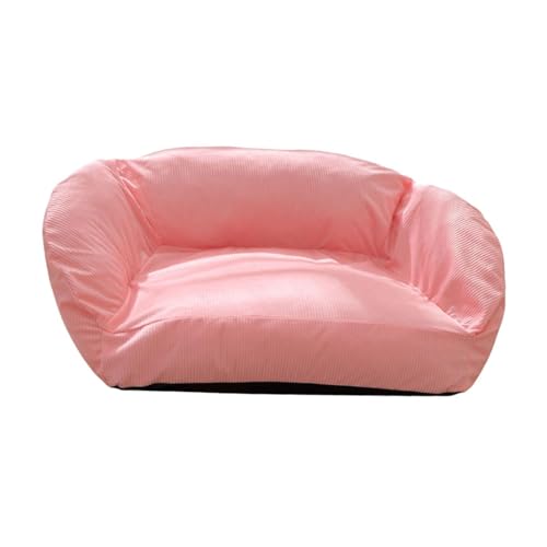 Baoblaze Waschbares Hundesofa-Nest, für alle Jahreszeiten, atmungsaktiv, rutschfest, für kleine Hunde, Zwinger, Haustiercouch für Kätzchen, Katzen, kleine, ROSA von Baoblaze