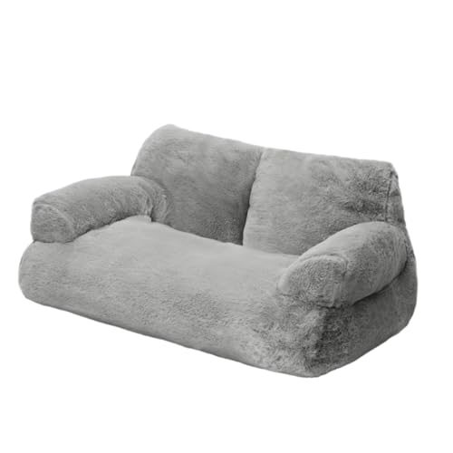 Baoblaze Waschbares Katzenbett, Flauschige Katzencouch, Bequeme Haustiercouch für alle Jahreszeiten, Haustiersofabett für kleine Hunde, Welpen, Kätzchen, Gray S von Baoblaze