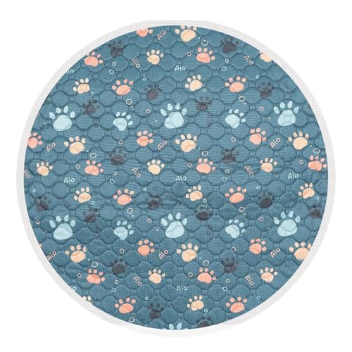 Baoblaze Waschbares PIPI-Pad für Hunde, Welpenunterlage, wasserdichtes Hunde-PIPI-Pad, saugfähig, atmungsaktiv, Töpfchenmatte, Hundematte für kleine, Blau von Baoblaze