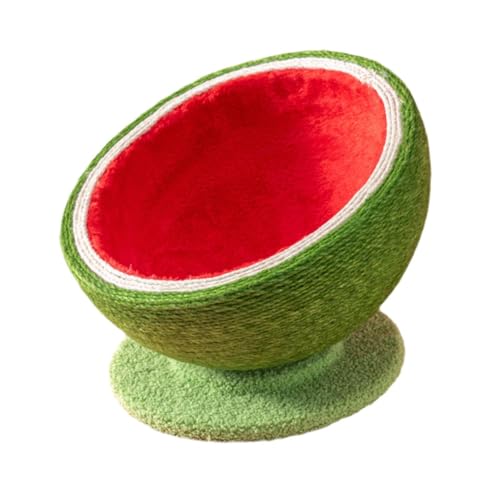 Baoblaze Wassermelonen-Katzenkratzbrett, Katzenkratzschale, Sisal-Katzenkratzbett, Katzenkratzschale von Baoblaze