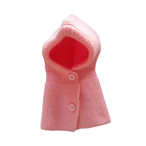 Baoblaze Winter-Haustiermütze, Kopfbedeckung, Winddicht, Hundeohren-Abdeckung, modische Hunde, warme Mütze, warme Mütze für kaltes Wetter, für Katzen, kleine, M Pink von Baoblaze