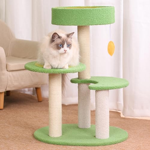 Cat House Deluxe, mehrstufiger Kratzbaum, Aktivitätszentrum, Kratzbaumspielzeug mit robusten Sisal-Kratzbäumen von Baodiale