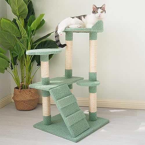 Katzenhaus Katzenbaum, 83 cm Katzenturm mit Sisal-Kratzbaum, Katzenbaum für Hauskatzen, Katzenkratzbaum mit Sitzstange, mehrstöckiges Katzenmöbel für Erwachsene Katzen von Baodiale