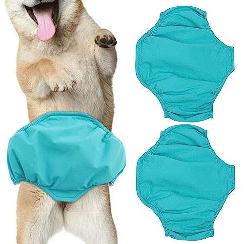 3pcs Welpenwindel Atmungsable Wiederverwendbare Physiologische Hosen Haustier Bauchband Hund Anti-belästigung Physiologische Hosen Für Männliche Hunde von Baokuan