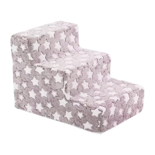 Baoqifong Hundetreppe Fürs Bett, DREI Stufen Hundetreppe Rampe Für Hohe Betten, Abnehmbare rutschfeste Kletterrampe für Haustiere und waschbare Katzentreppe für Stuhl Sofa Bett und Fensterbänke im Baoqifong Hundetreppe Fürs Bett, DREI Stufen Hundetreppe Rampe Für Hohe Betten, Abnehmbare rutschfeste Kletterrampe für Haustiere und waschbare Katzentreppe für Stuhl Sofa Bett und Fensterbänke im von Baoqifong