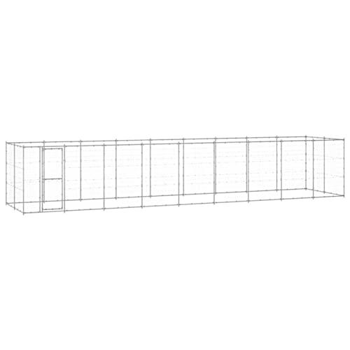 BaraSh Outdoor-Hundezwinger Dog House Outdoor Pet Comfort Katzengehege Hundeauslauf DraußEn Tiergehege Verzinkter Stahl 21,78 m² 3082311 von BaraSh