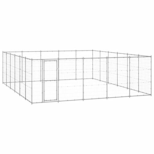 BaraSh Outdoor-Hundezwinger Dog House Outdoor Pet Comfort Katzengehege Hundeauslauf DraußEn Tiergehege Verzinkter Stahl 36,3 m² von BaraSh