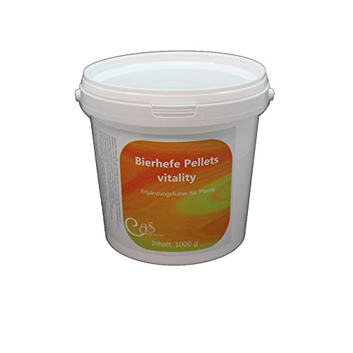 Bierhefe Pellets Vitality - mit Kieselerde, Fellwechsel, Vitamin B, Ergänzungsfutter für Pferde (1000 g) von Barbara Seitz