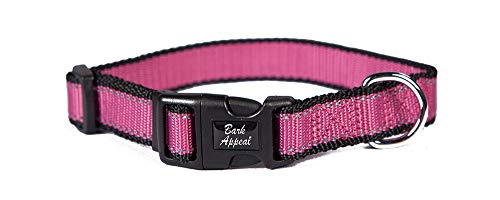 Bark Appeal Himbeerfarbenes reflektierendes Halsband (X-Large) von Bark Appeal