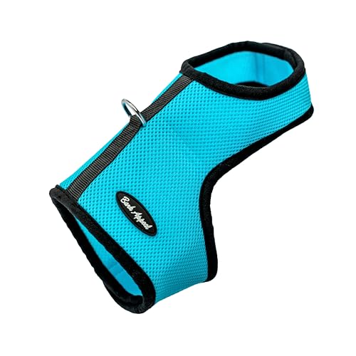 Bark Appeal Mesh Wrap N Go Hundegeschirr, Aqua Blue, Größe S von Bark Appeal