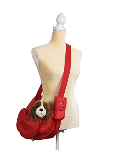 Bark n Bag B8003 Parapup Sling Clutch Red Haustier Träger von Bark-n-Bag