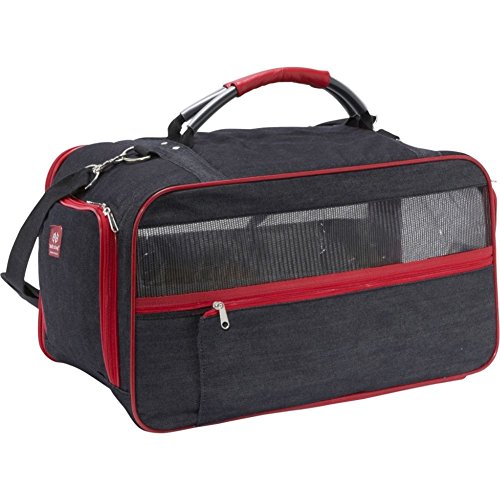 bark-n-bag Bio Denim Classic Carrier Collection Transportbox, groß von Bark-n-Bag