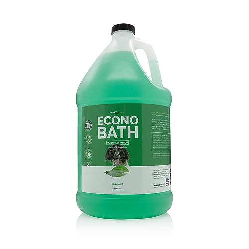 Bark2Basics Econo Badehundeshampoo, 1 Gallone - Ultra Mild, Alle Natürlichen Inhaltsstoffe, Reinigt Und Befeuchtet Sanft, Verleiht Dem Fell Glanz von Bark2Basics