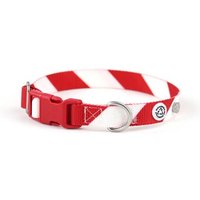 Barkalot Hundehalsband Recyceltes Polyester weiß/ rot M von Barkalot