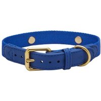 Barkalot Hundehalsband Veganes Leder blau XL von Barkalot