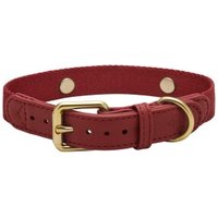 Barkalot Hundehalsband Veganes Leder burgunder XS von Barkalot