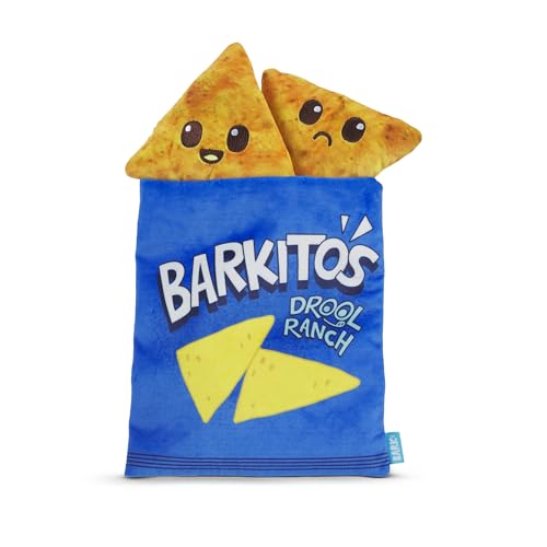 Barkbox BARK Drool Ranch Chips Holiday Plüsch Hundespielzeug | Quietschspaß für mittelgroße Hunde von Barkbox