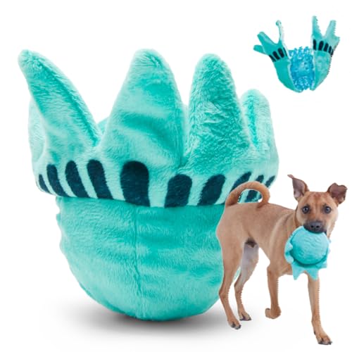 Barkbox Lady Liberty Ball 2-in-1-Hundespielzeug – Quietschspielzeug aus Plüsch für große Hunde | Liberty Ball – Groß von Barkbox