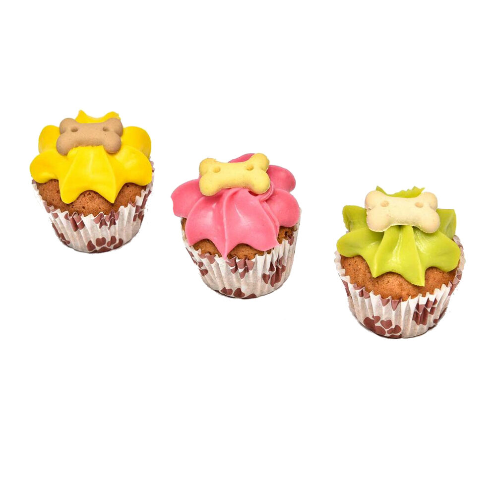 Barking Bakery Mini Iced Woofins Helle Farbe - 3 Stück von Barking Bakery