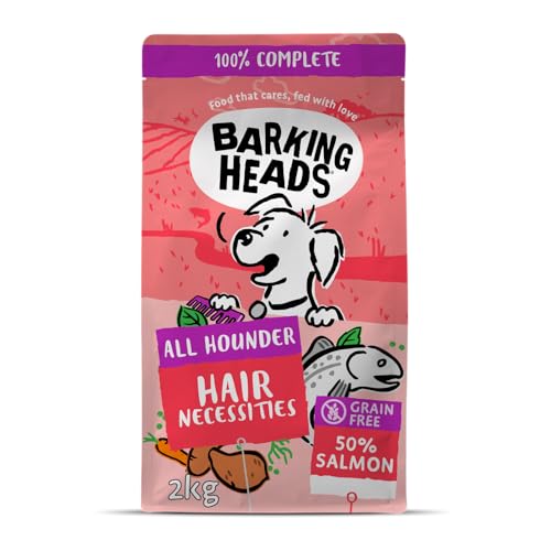 Barking Heads Hunde Trockenfutter - Pooched Salmon - 100% natürlicher Lachs ohne künstliche Aromen, gut für gesunde Haut und Mantel, 2 kg von Barking Heads